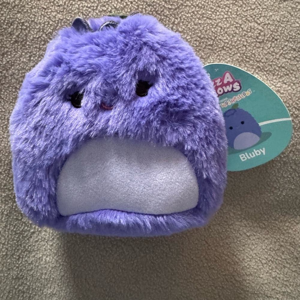Purple Squishmallow Plush Toy 5” Bluby NWT